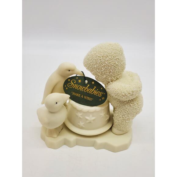 Snow Babies - Make a Wish Figurine - Picture 1 of 7